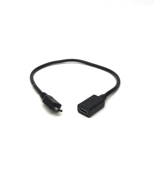 Type C Female to Micro USB Male Short Cable